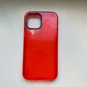 iPhone 12 Pro Max Casetify red gel case